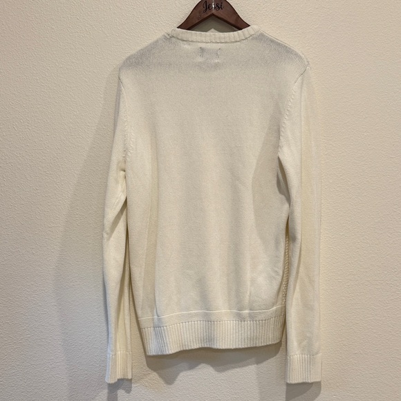 Ben Sherman Men's Ivory Cable Knit Sweater - Picture 10 of 10